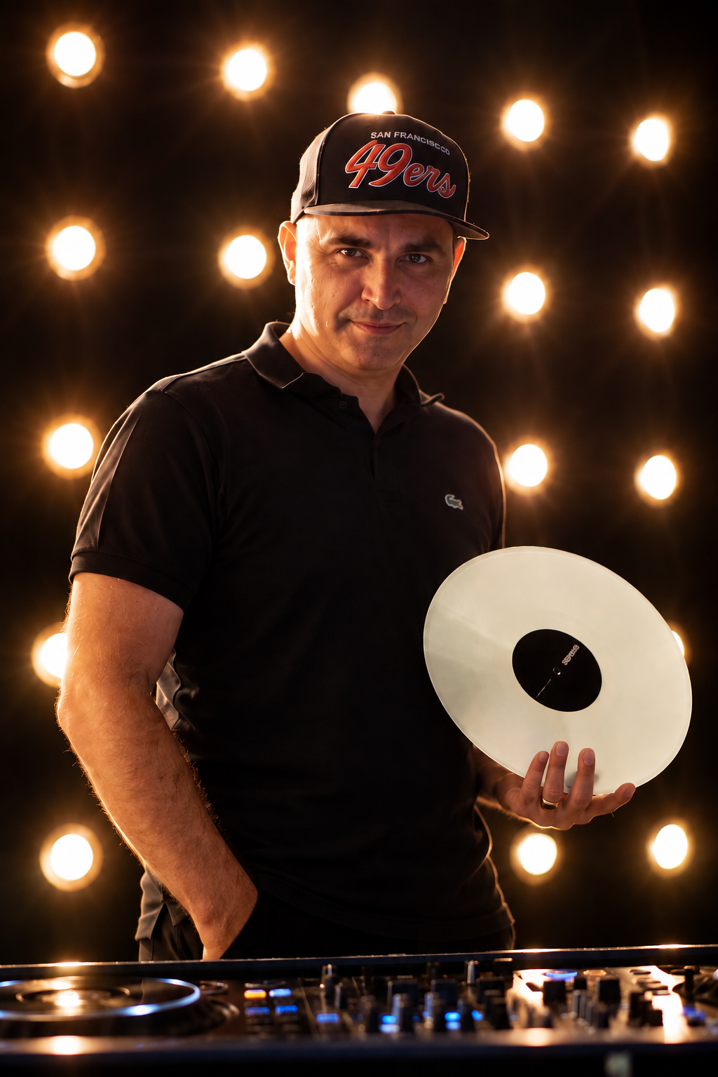 DJ Strike aus Stuttgart mit Vinyl